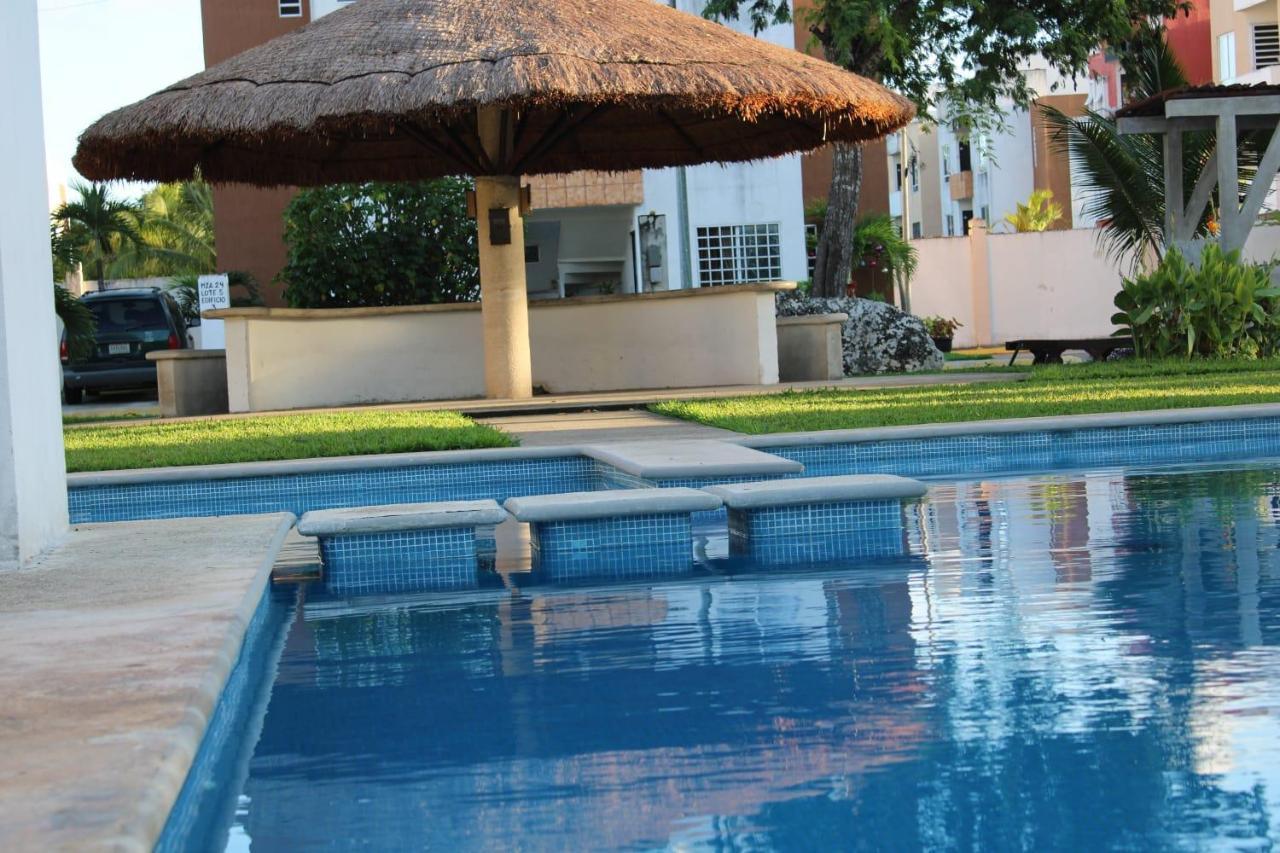 Relajante Y Acogedor Apartamento Con Alberca En Cancún Eksteriør billede